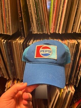 Pepsi Light Blue Mesh Logo Cap